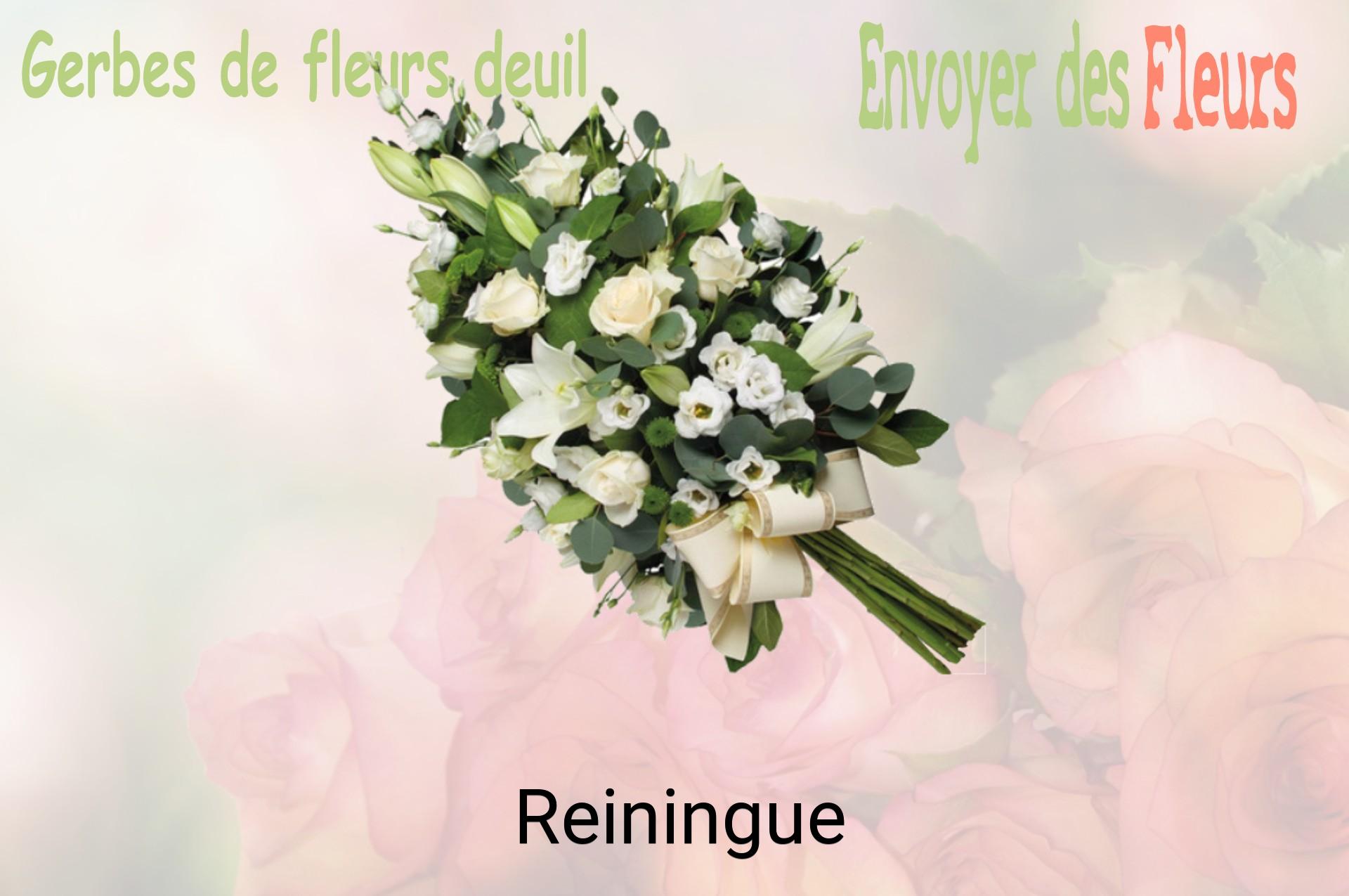 Gerbe de fleurs de deuil livrée à Reiningue